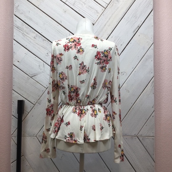 Love, Fire Floral Drop Neck Blouse - Picture 2 of 6